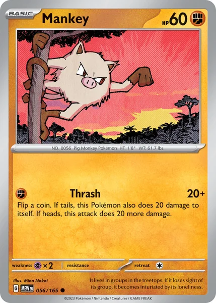 Mankey card image