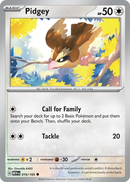 Pidgey card image