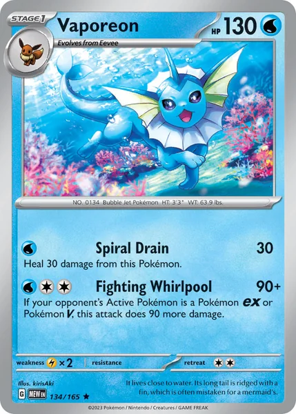 Vaporeon card image