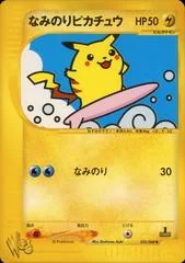 Surfing Pikachu card image