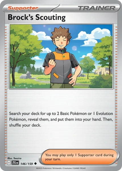 Brock's Scouting card image