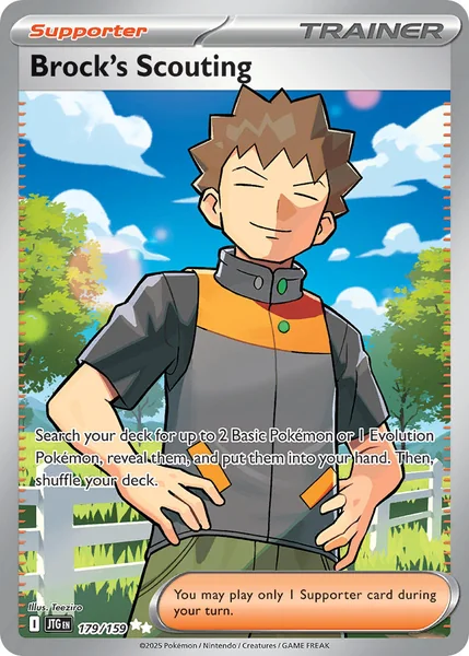 Brock's Scouting card image