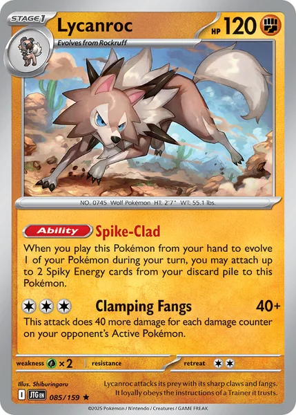 Lycanroc card image