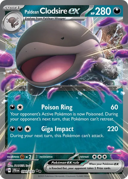 Paldean Clodsire ex card image