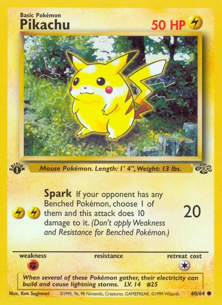 Pikachu French card image
