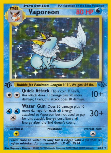 Vaporeon card image