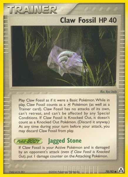 Claw Fossil card image