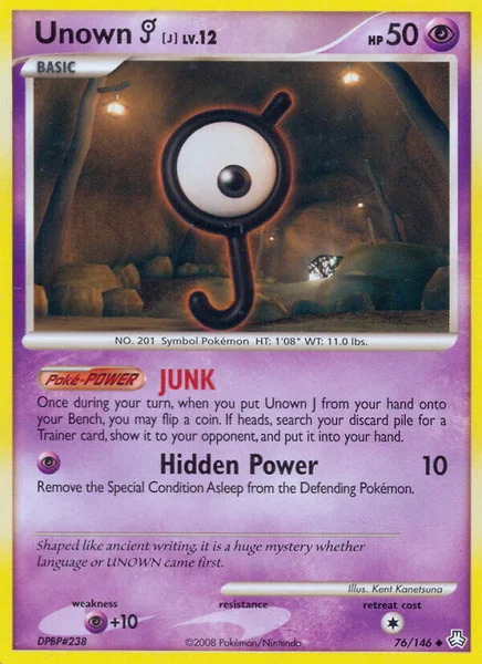 Unown J card image