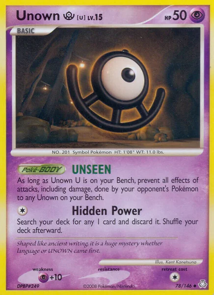 Unown U card image
