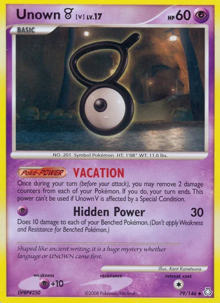 Unown V card image