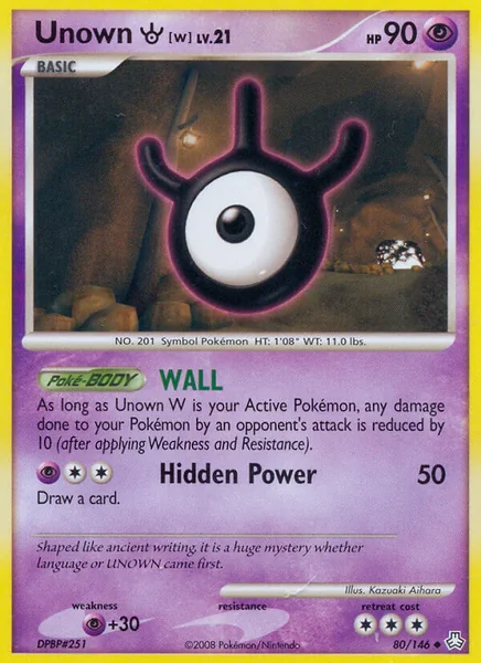 Unown W card image