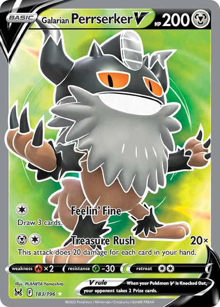Galarian Perrserker V card image