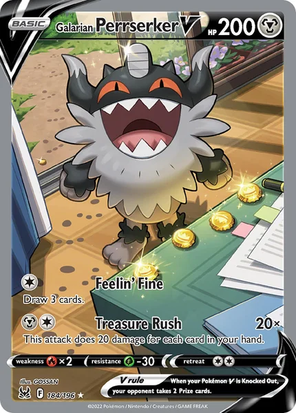 Galarian Perrserker V card image
