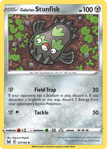 Galarian Stunfisk card image