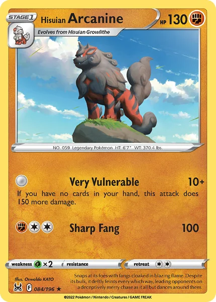 Hisuian Arcanine card image