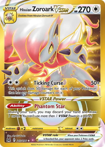 Hisuian Zoroark VSTAR card image