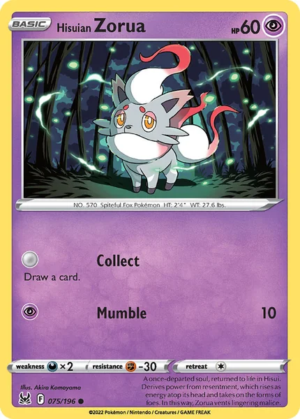 Hisuian Zorua card image