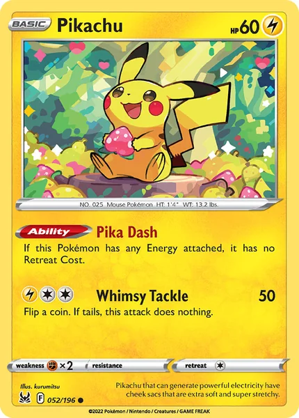 Pikachu card image