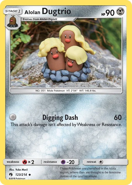 Alolan Dugtrio card image