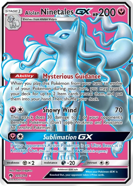Alolan Ninetales GX card image