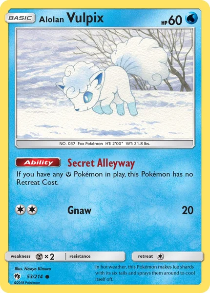 Alolan Vulpix card image