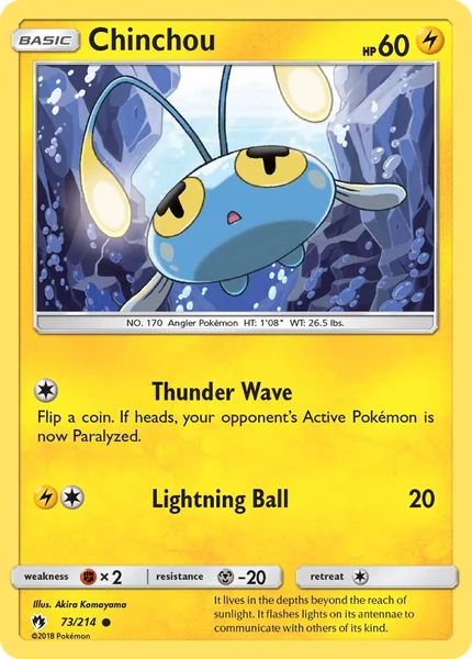 Chinchou card image