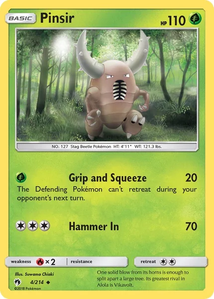 Pinsir card image