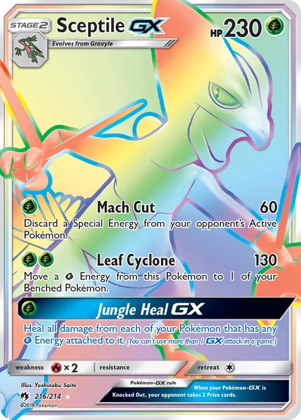 Sceptile GX card image