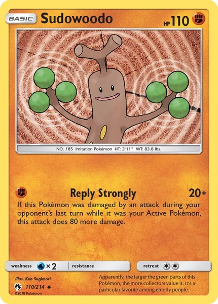 Sudowoodo card image