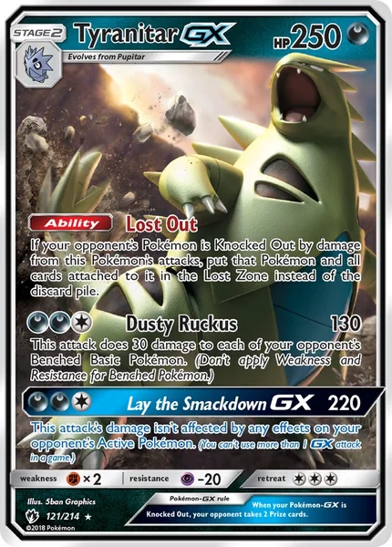 Tyranitar GX card image