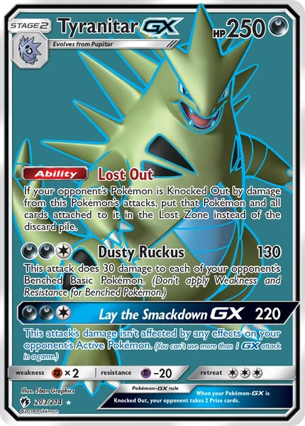 Tyranitar GX card image