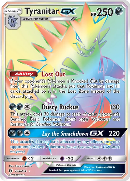 Tyranitar GX card image