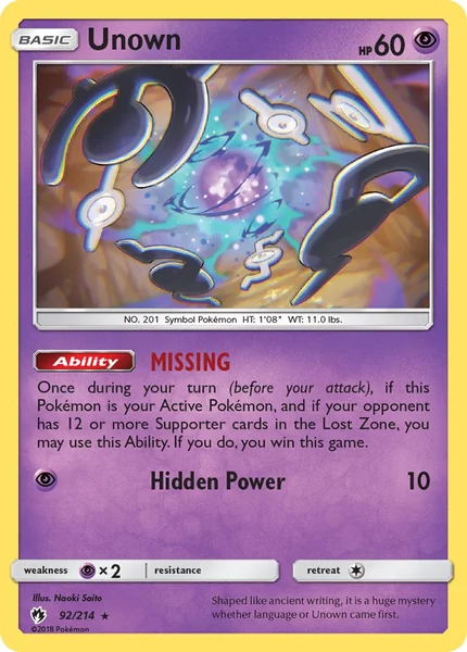 Unown card image