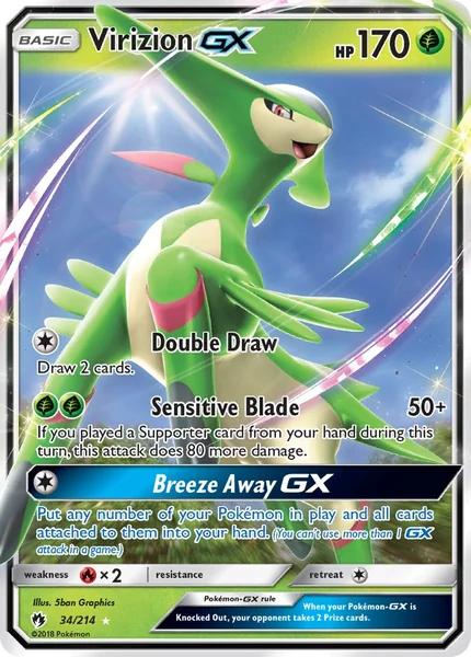 Virizion GX card image
