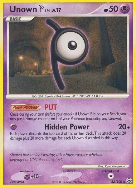 Unown P card image