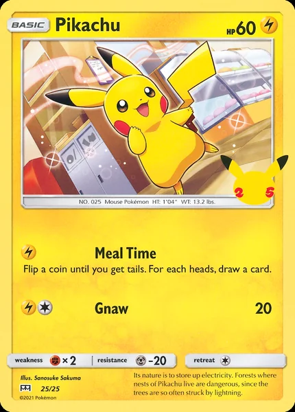 Pikachu card image