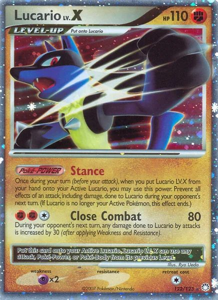 Lucario LV. X card image