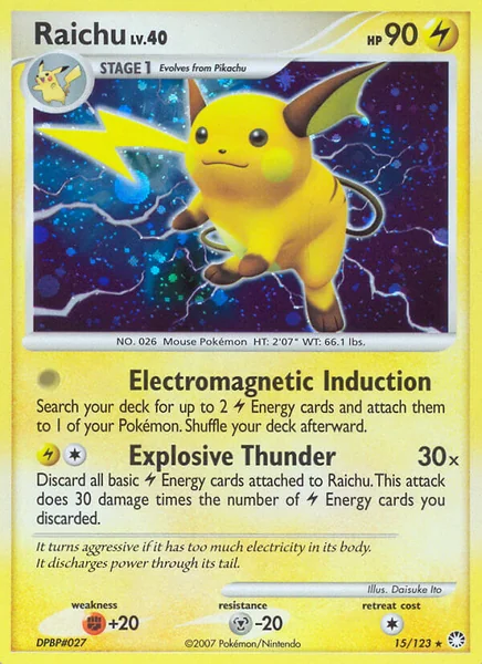 Raichu card image