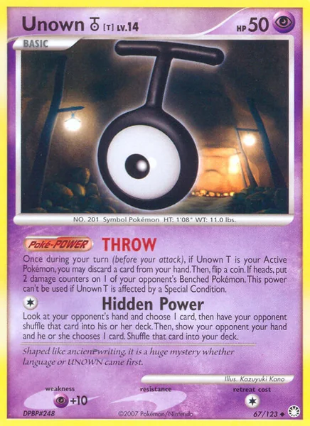 Unown T card image