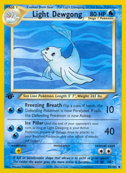 Light Dewgong card image