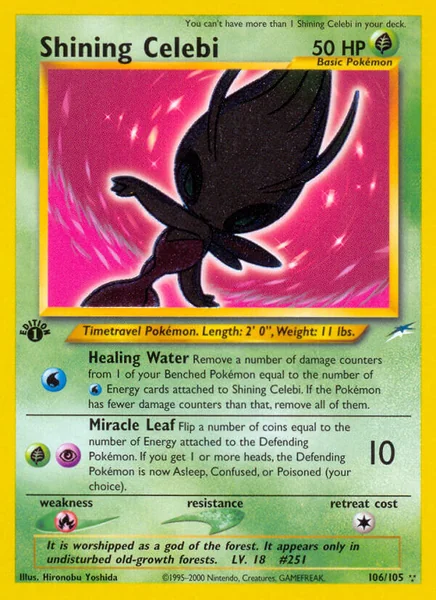 Shining Celebi card image