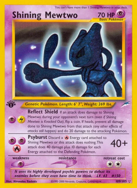Shining Mewtwo card image