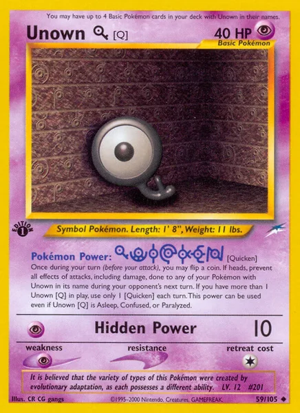 Unown Q card image