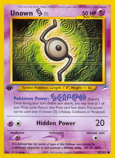 Unown S card image