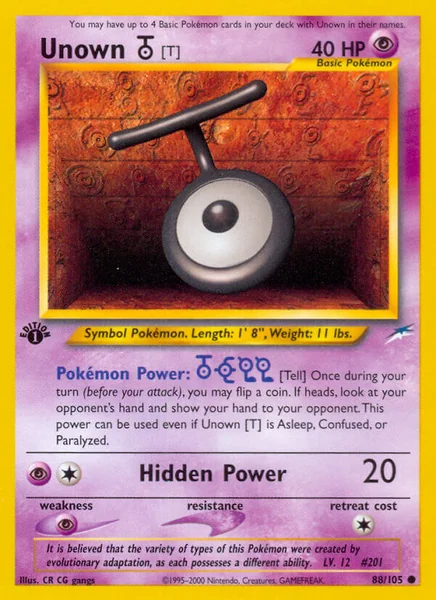 Unown T card image