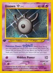 Unown W card image