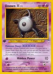 Unown X card image