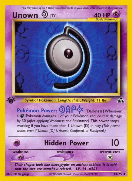 Unown D card image