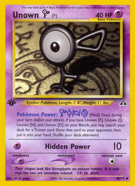 Unown F card image