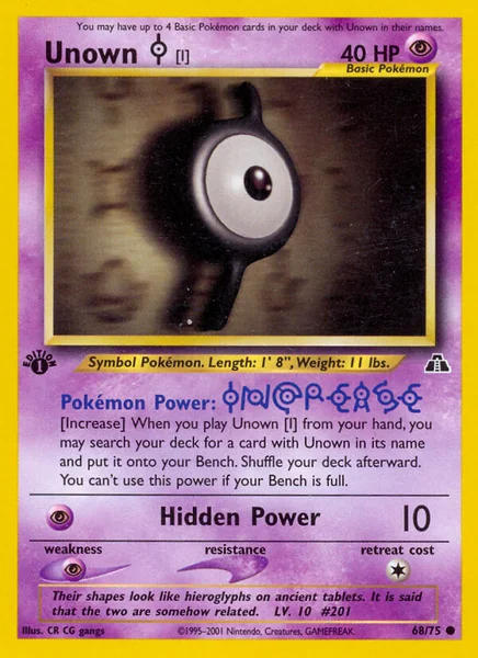 Unown I card image